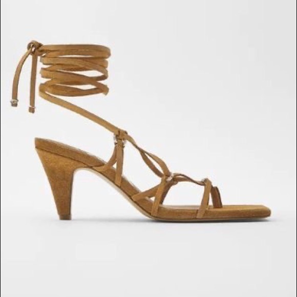 Zara strappy heel sandals NWT US 9